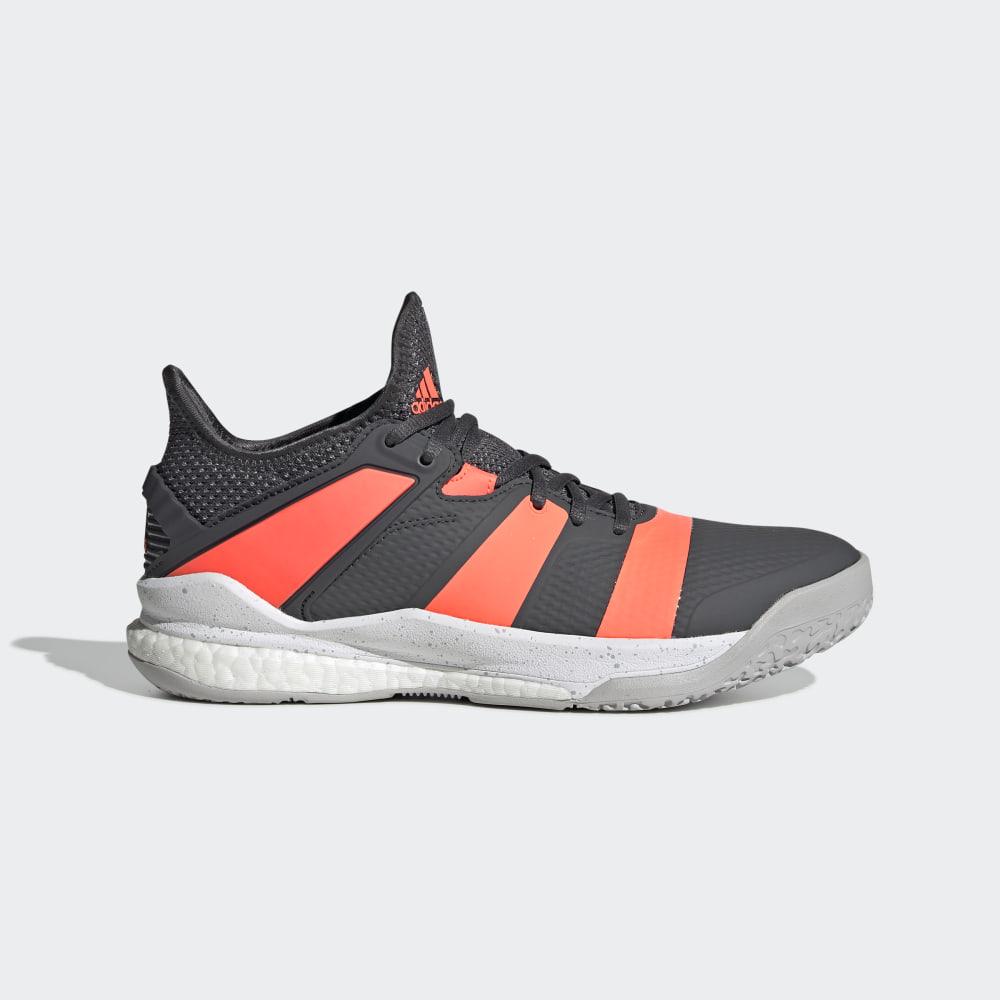 Adidas Men's Stabil X Volleyball Shoes Grey/Coral/Grey Ireland EH0843